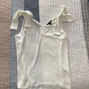 Elegant Off White Sleeveless Top